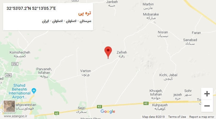 روستای تره پی بر روی نقشه