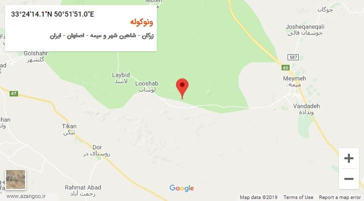 روستای ونوکوله بر روی نقشه