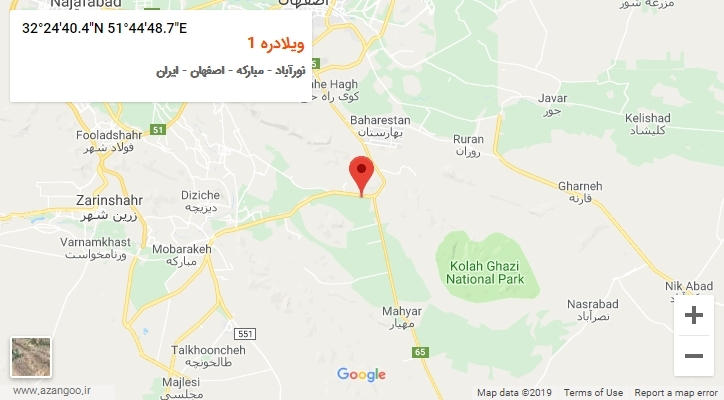روستای ویلادره 1 بر روی نقشه