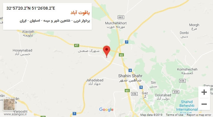 روستای یاقوت آباد بر روی نقشه
