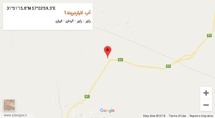 روستای آب انباردربند1 بر روی نقشه