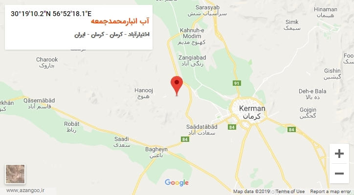 روستای آب انبارمحمدجمعه بر روی نقشه