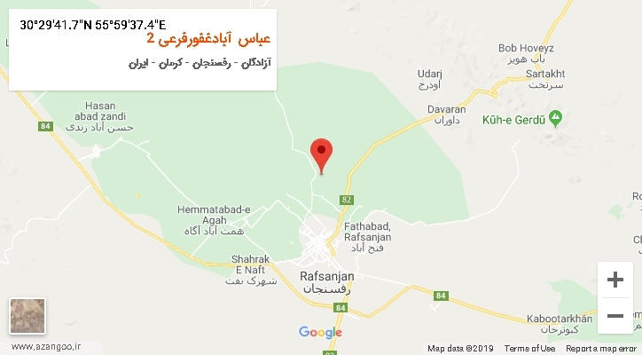 روستای عباس آبادغفورفرعی 2 بر روی نقشه