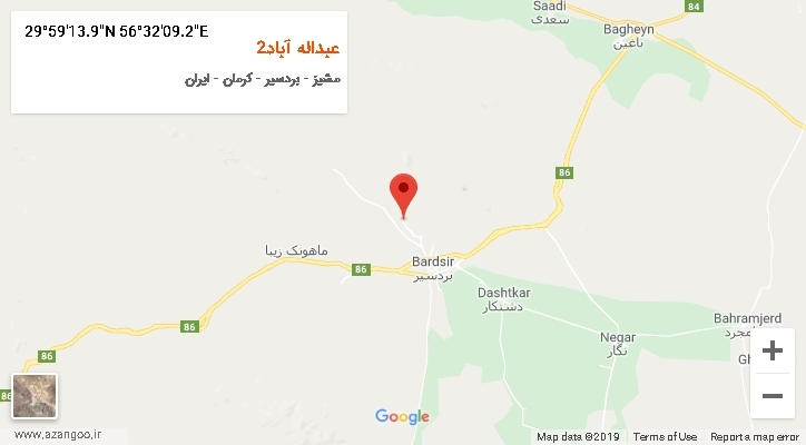 روستای عبداله آباد2 بر روی نقشه