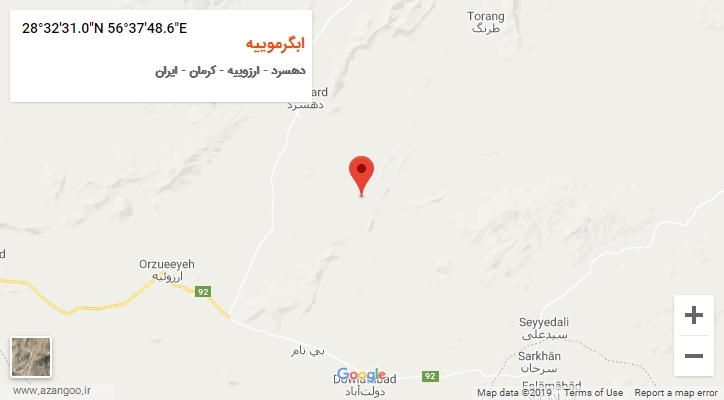 روستای ابگرموییه بر روی نقشه