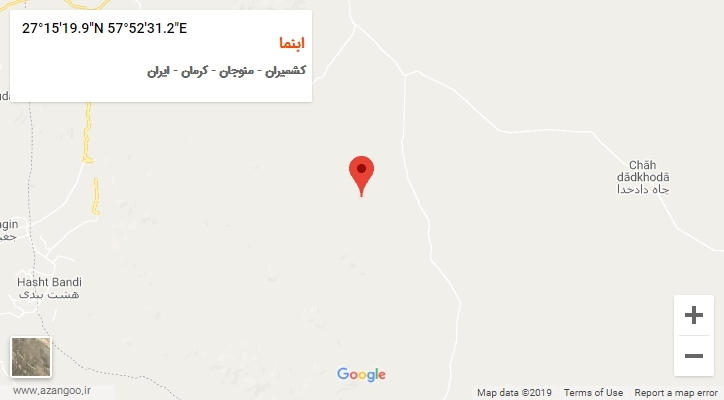 روستای ابنما بر روی نقشه