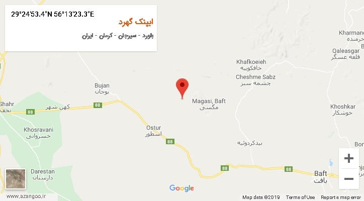 روستای ابپنک گهرد بر روی نقشه