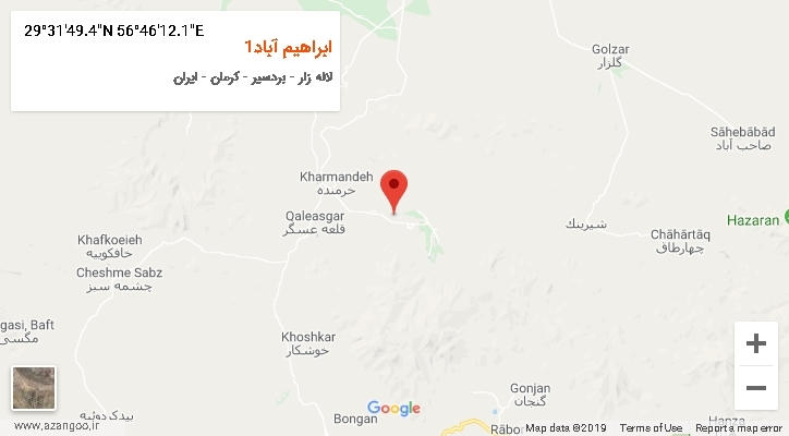 روستای ابراهیم آباد1 بر روی نقشه
