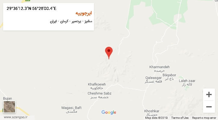 روستای ابرجوییه بر روی نقشه