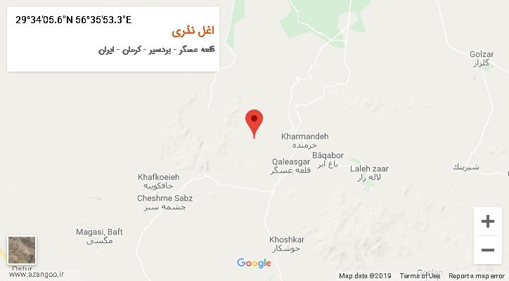 روستای اغل نذری بر روی نقشه