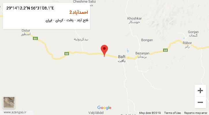 روستای احمدآباد2 بر روی نقشه