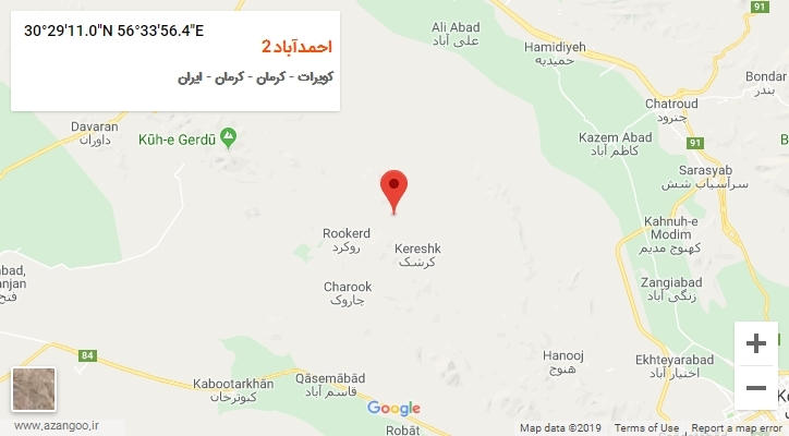 روستای احمدآباد2 بر روی نقشه