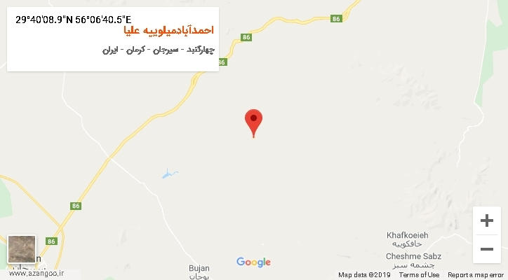روستای احمدآبادمیلوییه علیا بر روی نقشه