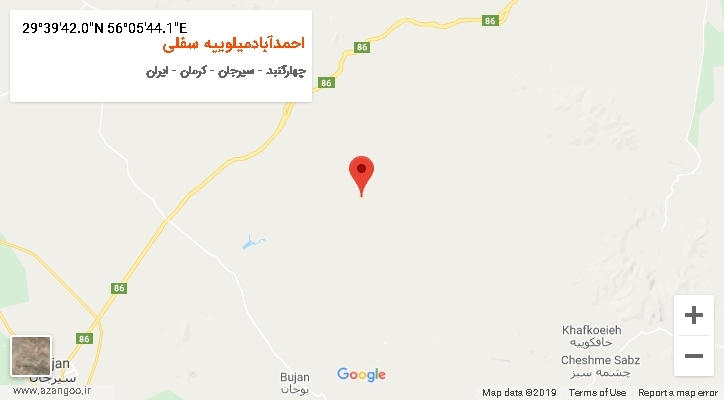 روستای احمدآبادمیلوییه سفلی بر روی نقشه