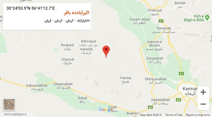 روستای اکبرآبادده باقر بر روی نقشه