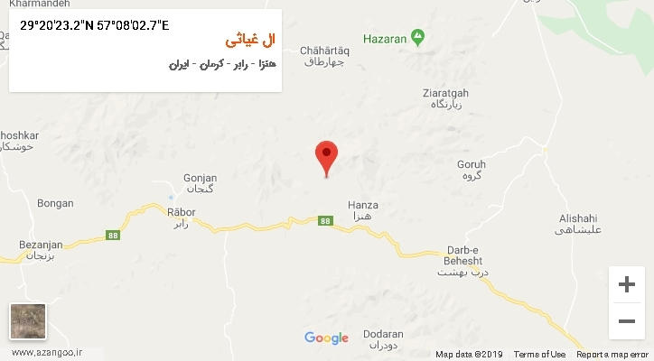 روستای ال غیاثی بر روی نقشه