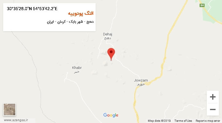 روستای النگ پودوییه بر روی نقشه
