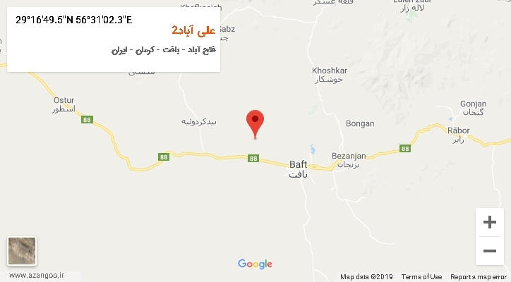 روستای علی آباد2 بر روی نقشه