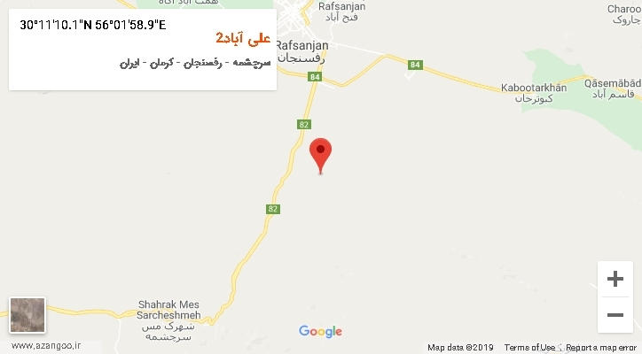 روستای علی آباد2 بر روی نقشه