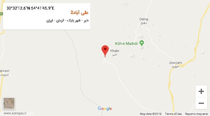 روستای علی آباد2 بر روی نقشه