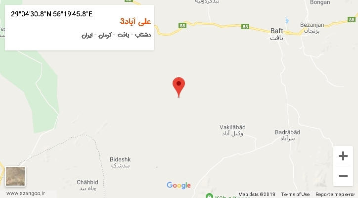 روستای علی آباد3 بر روی نقشه