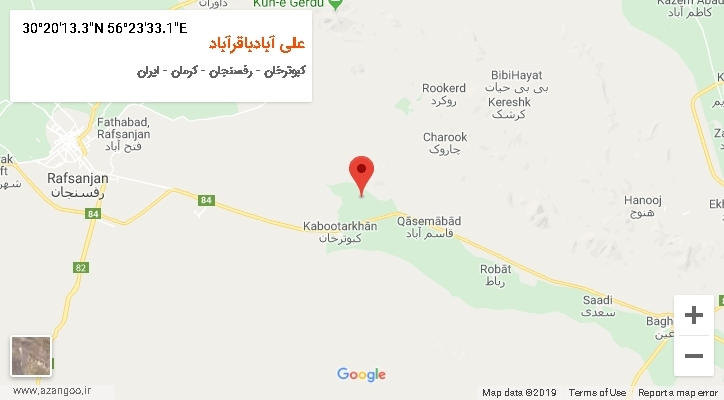روستای علی آبادباقرآباد بر روی نقشه