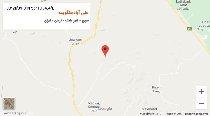روستای علی آبادجنگوییه بر روی نقشه