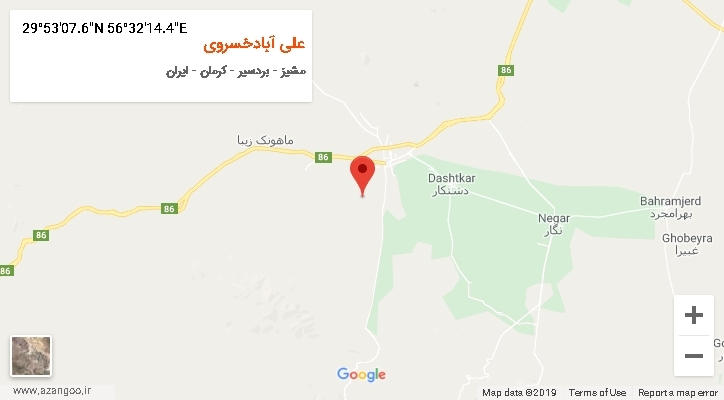 روستای علی آبادخسروی بر روی نقشه