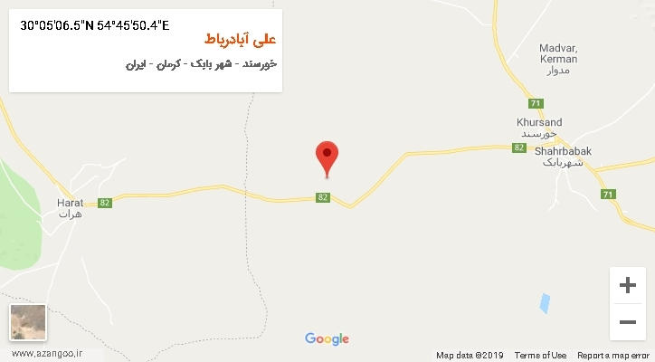 روستای علی آبادرباط بر روی نقشه