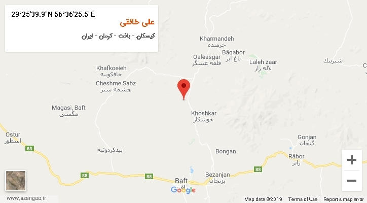روستای علی خالقی بر روی نقشه