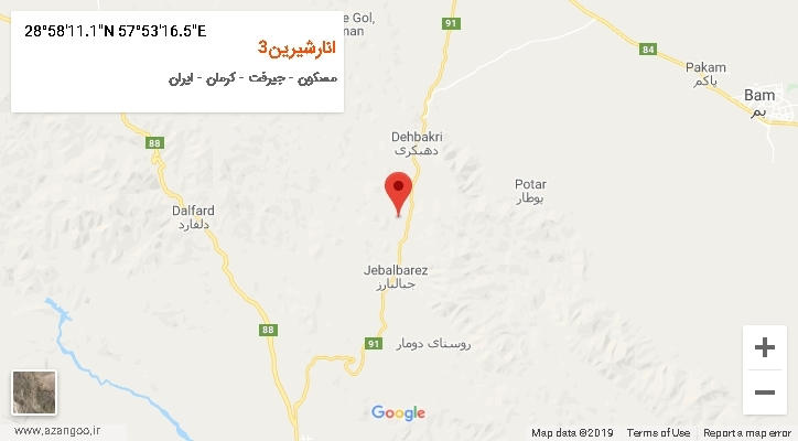 روستای انارشیرین3 بر روی نقشه