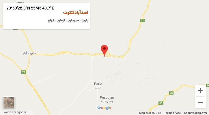 روستای اسدآبادکنتوت بر روی نقشه
