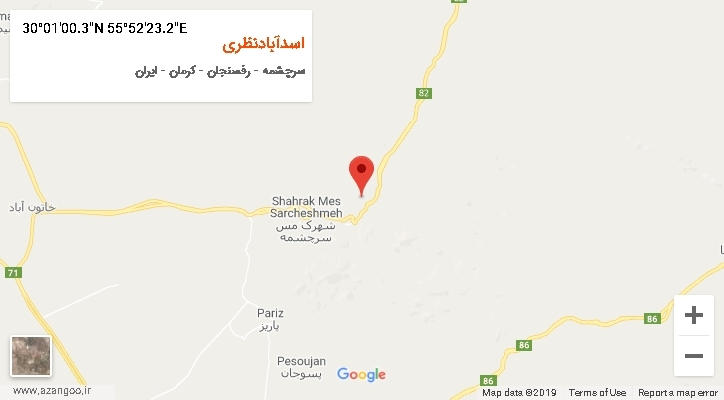روستای اسدآبادنظری بر روی نقشه