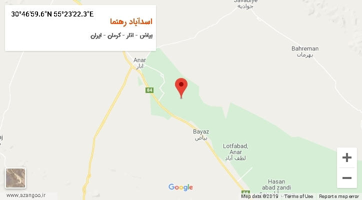 روستای اسدآباد رهنما بر روی نقشه