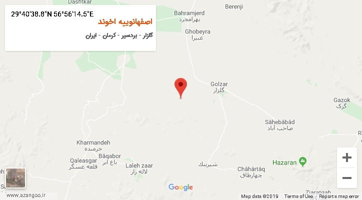 روستای اصفهانوییه اخوند بر روی نقشه
