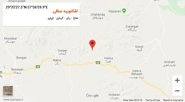 روستای اشکنوییه سفلی بر روی نقشه