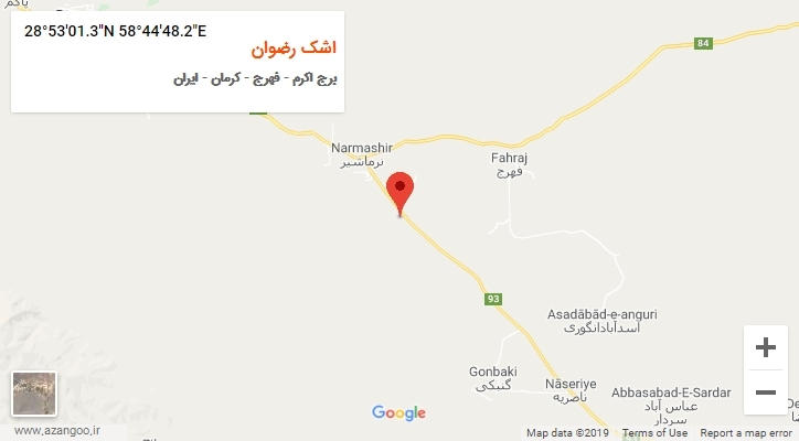 روستای اشک رضوان بر روی نقشه