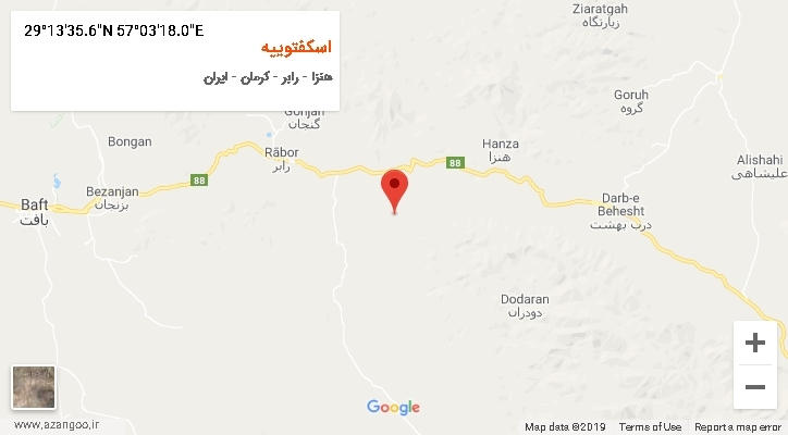 روستای اسکفتوییه بر روی نقشه