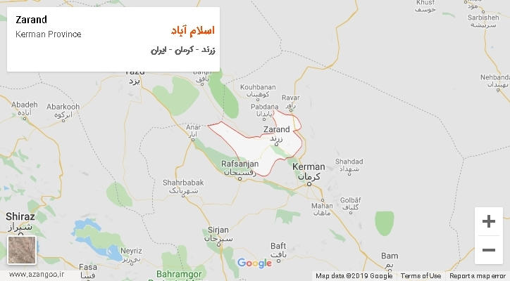 دهستان اسلام آباد بر روی نقشه