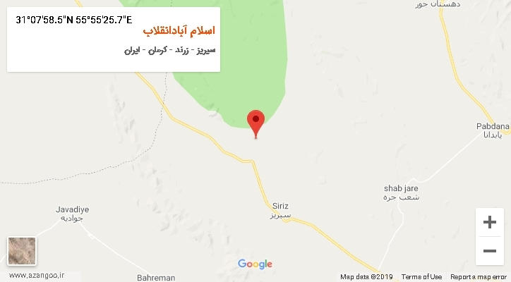 روستای اسلام آبادانقلاب بر روی نقشه