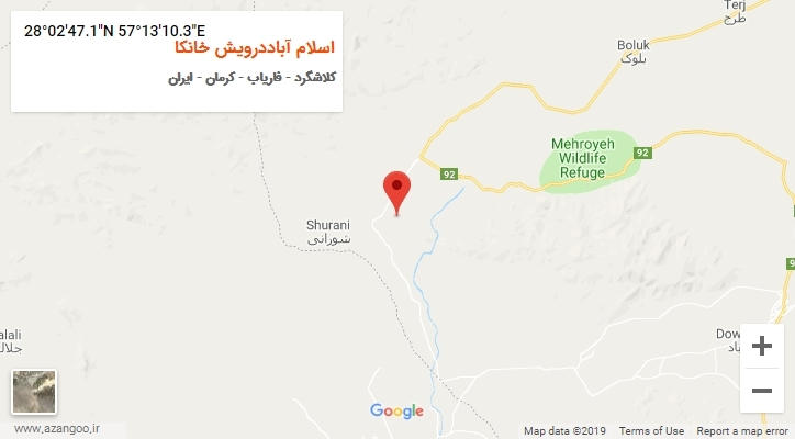 روستای اسلام آباددرویش خانکا بر روی نقشه