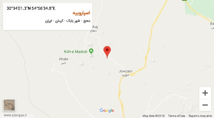 روستای اسپاروییه بر روی نقشه