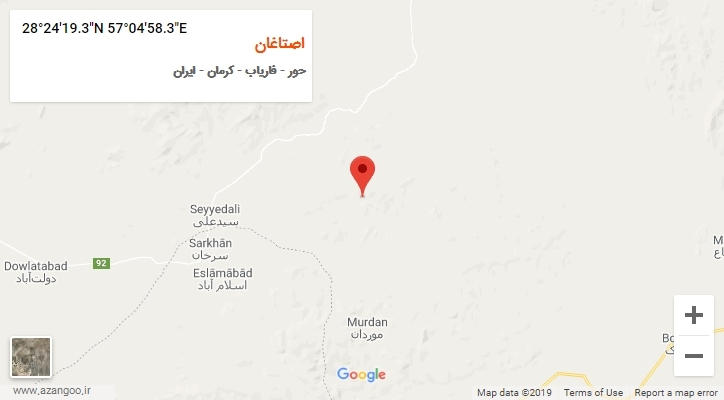 روستای اصتاغان بر روی نقشه