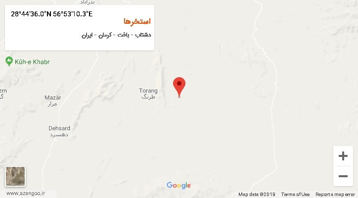 روستای استخرها بر روی نقشه