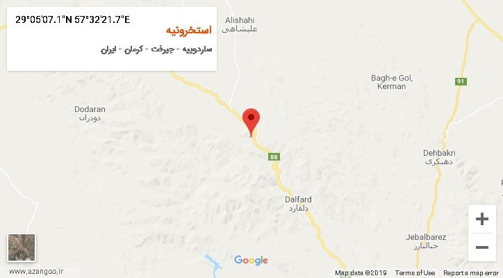 روستای استخرونیه بر روی نقشه