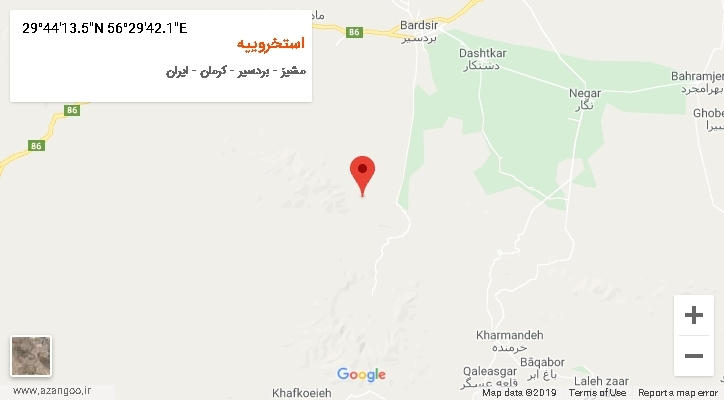 روستای استخروییه بر روی نقشه