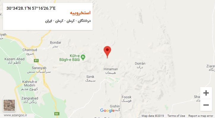 روستای استخروییه بر روی نقشه
