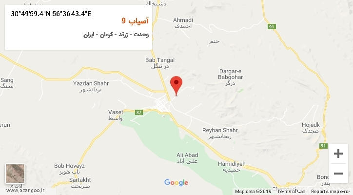 روستای آسیاب 9 بر روی نقشه