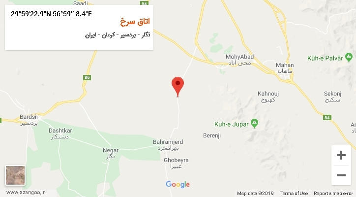 روستای اتاق سرخ بر روی نقشه