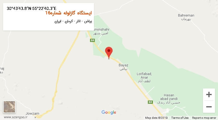 روستای ایستگاه گازلوله شماره16 بر روی نقشه